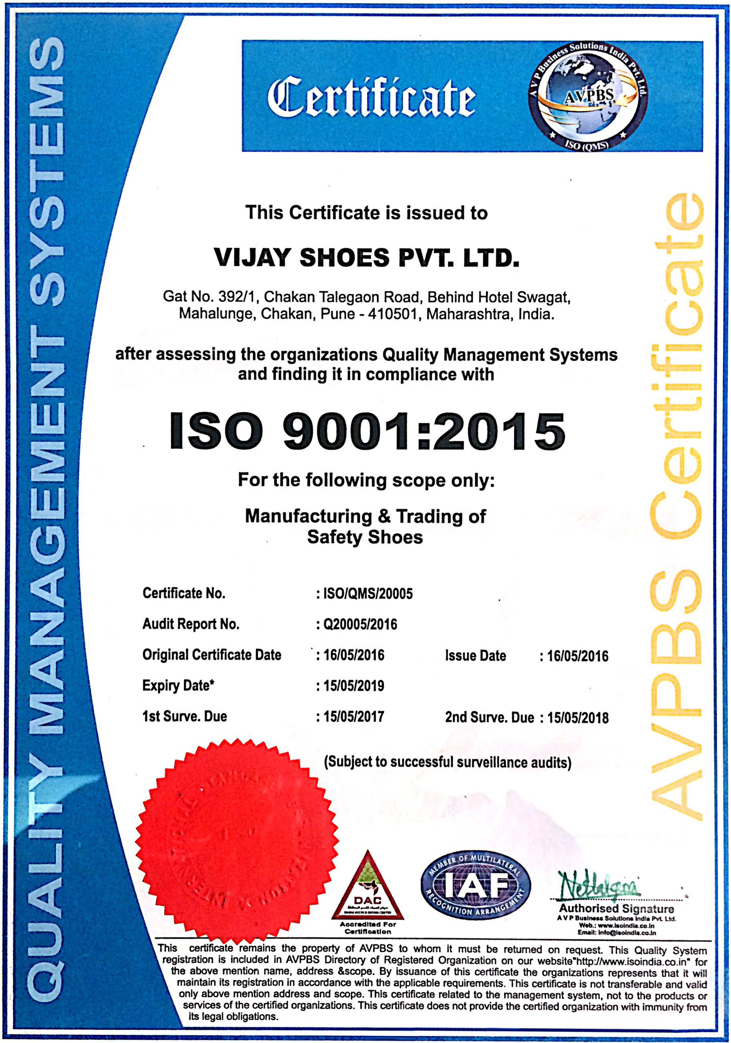 ISO-CERTIFICATE